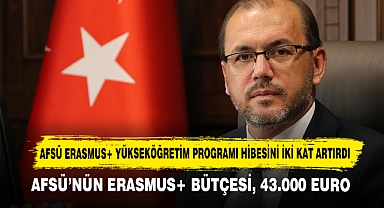 AFSÜ Erasmus+ Yükseköğretim Programı Hibesini İki Kat Artırdı