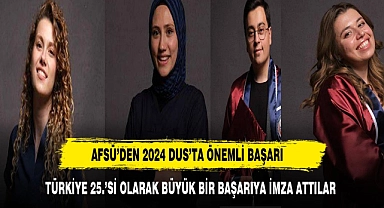 AFSÜ Mezunlarından 2024 Diş Hekimliğinde Uzmanlık Eğitimi Giriş Sınavında Önemli Başarı