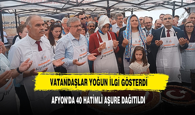 Afyon'da 40 Hatimli Aşure Dağıtıldı