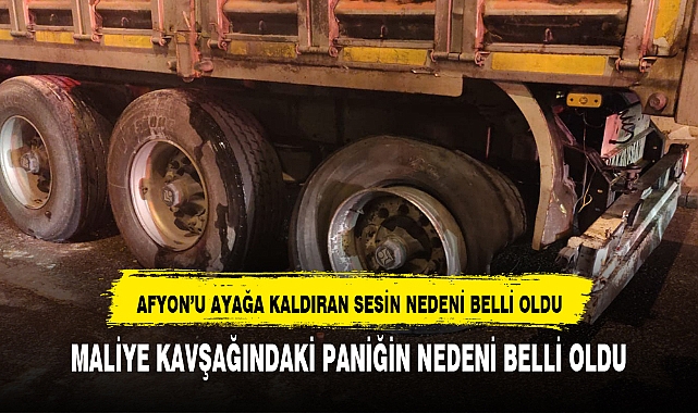 AFYON'DA PANİK YARATAN SES İLE İLGİLİ AÇIKLAMA