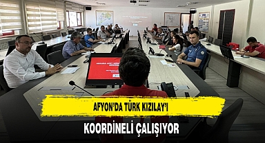 Afyon'da Türk Kızılay'ı Koordineli Çalışıyor