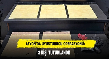Afyon’da Uyuşturucu Operasyonu: 3 Kişi Tutuklandı