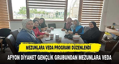 "Afyon Diyanet Gençlik Grubu, Mezun Öğrencileri ve Sınavdaki Gençlere veda etti