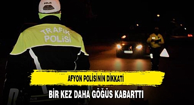 Afyon Polisinin Dikkati Bir Kez Daha Göğüs Kabarttı
