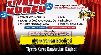 Afyon Tiyatro Kursu Başvuruları Başladı!