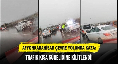 Afyonkarahisar Çevre Yolunda Kaza: Trafik Kısa Süreliğine Kilitlendi!