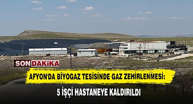 Afyonkarahisar'da Biyogaz Tesisinde Gaz Zehirlenmesi: 5 İşçi Hastaneye Kaldırıldı