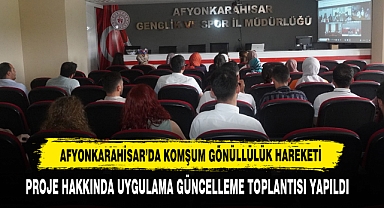 Afyonkarahisar’da Komşum Gönüllülük Hareketi