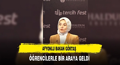 Afyonlu Bakan Göktaş Öğrencilerle Bir Araya Geldi