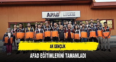 AK Gençlik AFAD Eğitimlerini Tamamladı