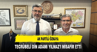 AK Partili Özkaya Tecrübeli Din Adamı Yılmaz’ı Misafir Etti
