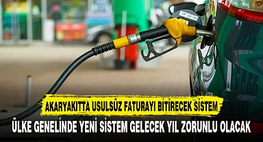 AKARYAKITTA USULSÜZ FATURAYI BİTİRECEK SİSTEM