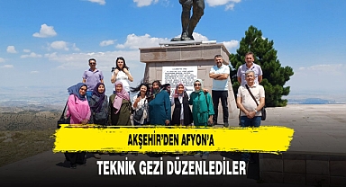 Akşehir’den Afyon’a Teknik Gezi Düzenlediler
