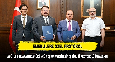 AKÜ İle SGK Arasında “Üçüncü Yaş Üniversitesi” İş Birliği Protokolü İmzalandı