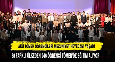 AKÜ TÖMER Öğrencileri Mezuniyet Heyecanı Yaşadı