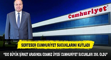 ATSO BAŞKANINDAN CUMHURİYET SUCUKLARINA KUTLAMA