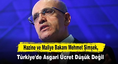 Bakan Şimşek: Türkiye'de Asgari Ücret Düşük Değil!