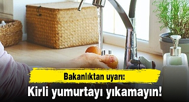 Bakanlıktan uyarı: Kirli yumurtayı yıkamayın!