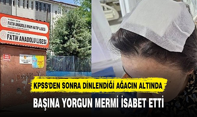 BAŞINA YORGUN MERMİ İSABET ETTİ