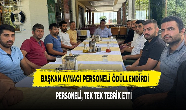 Başkan Aynacı Personeli Ödüllendirdi