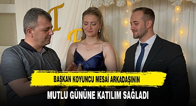 Başkan Koyuncu Mesai Arkadaşının Mutlu Gününe Katılım Sağladı