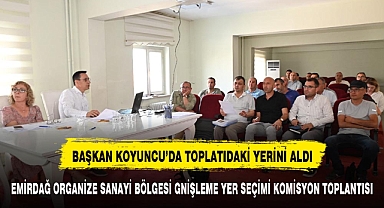 BAŞKAN KOYUNCU OSB TOPLANTISINA KATILDI