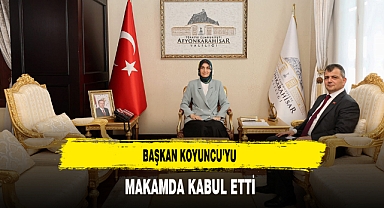 Başkan Koyuncu'yu Makamda Kabul Etti