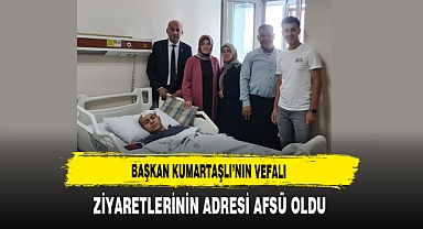Başkan Kumartaşlı’nın Vefalı Ziyaretlerinin Adresi AFSÜ Oldu