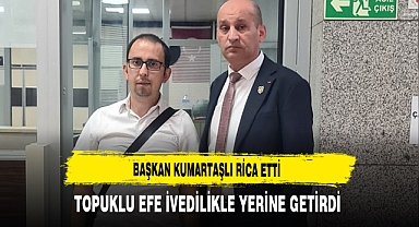 Başkan Kumartaşlı Rica Etti Topuklu Efe İvedilikle Yerine Getirdi
