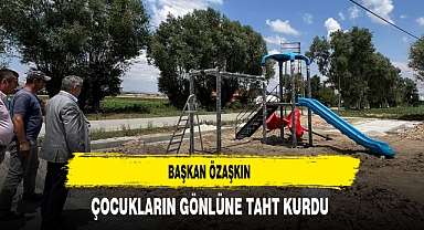 Başkan Özaşkın Çocukların Gönlüne Taht Kurdu