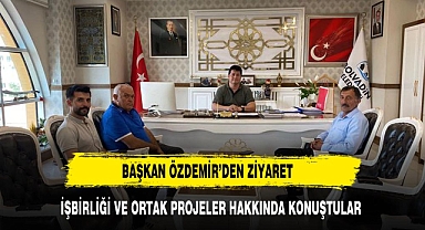 BAŞKAN ÖZDEMİR'DEN BAŞKAN AYNACI'YA ZİYARET