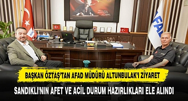 Başkan Öztaş’tan AFAD Müdürü Altunbulak’ı Ziyaret