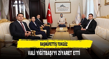 Başmüfettiş Tokgöz Vali Yiğitbaşı'yı Ziyaret Etti
