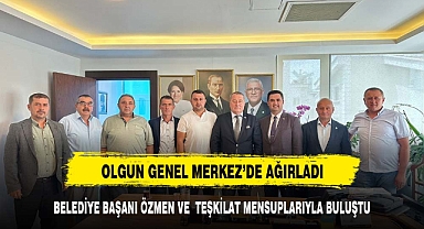 BELEDİYE BAŞKANI ÖZMAN'DEN OLGUN'A ZİYARET