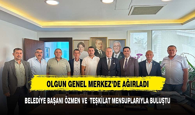 BELEDİYE BAŞKANI ÖZMAN'DEN OLGUN'A ZİYARET