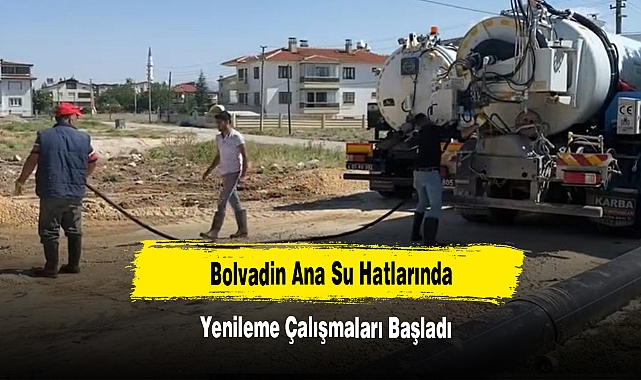Bolvadin Ana Su Hatlarında Yenileme Çalışmaları Başladı