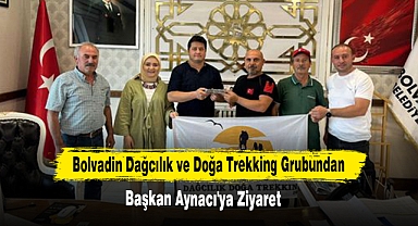 Bolvadin Dağcılık ve Doğa Trekking Grubundan Başkan Aynacı'ya Ziyaret