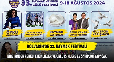 BOLVADİN’DE 33. KAYMAK FESTİVALİNDE BİRBİRİNDEN RENKLİ ETKİNLİKLER VE ÜNLÜ İSİMLER