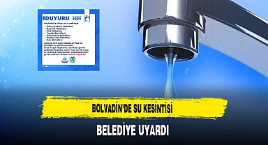 Bolvadin’de Su Kesintisi Belediye Uyardı