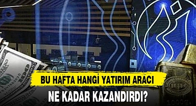 BU HAFTA HANGİ YATIRIM ARACI NE KADAR KAZANDIRDI?