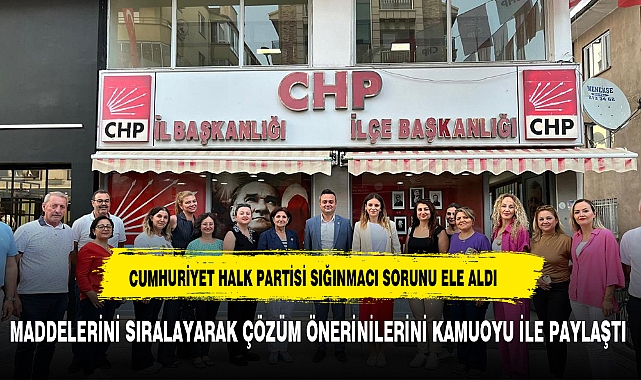 CHP Afyonkarahisar İl Başkanlığı'ndan Sığınmacı Sorununa Dair Açıklama
