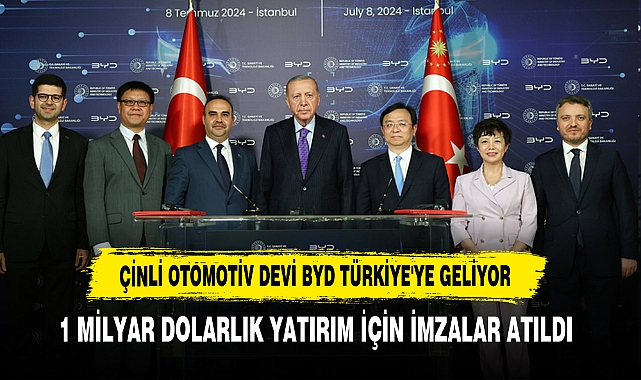 Çinli Otomotiv Devi BYD Türkiye'ye Geliyor