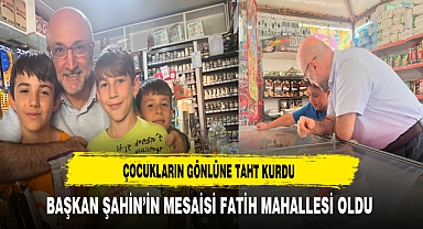 Çocukların Gönlüne Taht Kurdu Başkan Şahin’in Mesaisi Fatih Mahallesi Oldu