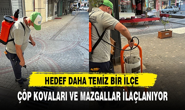 ÇÖP KOVALARI VE MAZGALLAR İLAÇLANIYOR