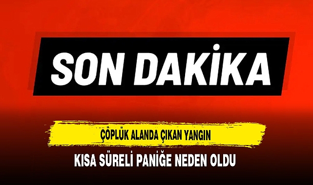 Çöplük Alanda Çıkan Yangın Kısa Süreli Paniğe Neden Oldu
