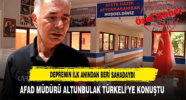 Depremin İlk Anından Beri Sahadaydı AFAD Müdürü Altunbulak Türkeli'ye Konuştu