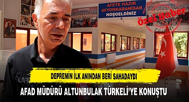 Depremin İlk Anından Beri Sahadaydı AFAD Müdürü Altunbulak Türkeli'ye Konuştu