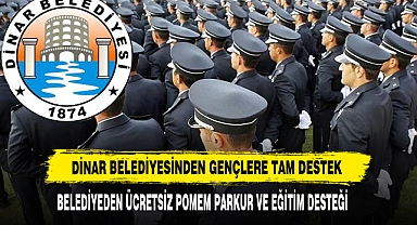 Dinar Belediyesinden Ücretsiz POMEM Parkur Ve Eğitim Desteği
