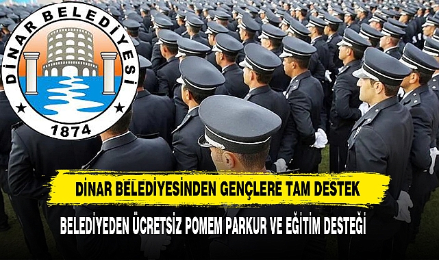 Dinar Belediyesinden Ücretsiz POMEM Parkur Ve Eğitim Desteği