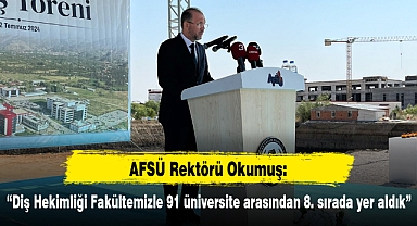 “Diş Hekimliği Fakültemizle 91 üniversite arasından 8. sırada yer aldık”